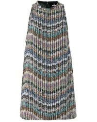 Missoni - Sequined Chevron Knit Mini Dress - Lyst