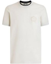Dolce & Gabbana - Mc Piquet Crest Polo Shirt - Lyst
