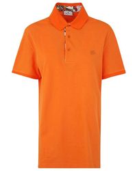 Etro - Logo Embroidered Short Sleeved Polo Shirt - Lyst