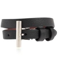 McQueen - T-Bar Double Wrap Bracelet - Lyst