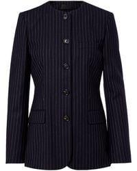 Nili Lotan - Pinstripe Wool Jacket - Lyst