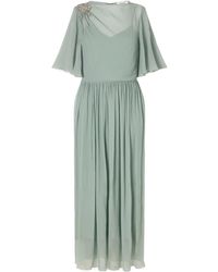 Erdem - Crystal-Embellished Silk Midi Dress - Lyst