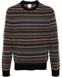 Paul Smith - Pattern-Intarsia Knitted Jumper - Lyst