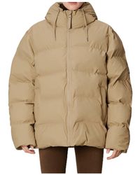 Rains - Long-Sleeved Cotton-Padded Jacket - Lyst