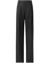 Bottega Veneta - Pleated Twill Trousers - Lyst