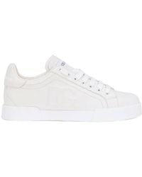 Dolce & Gabbana - Portofino Logo-Patch Low-Top Sneakers - Lyst