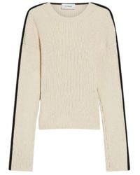 Sportmax - Crewneck Ribbed Jumper - Lyst