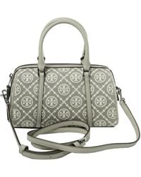 Tory Burch - T Monogram Utility Mini Barrel Bag - Lyst