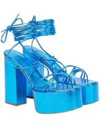 Paris Texas - Malena 130 Leather Platform Sandals - Lyst
