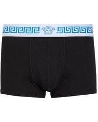Versace - Low-Rise Stretch-Cotton Trunks - Lyst