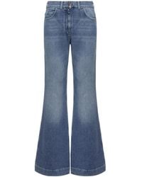 Moncler - Wide Leg Denim Jeans - Lyst