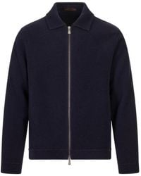 Fedeli - Long-Sleeve Collared Jacket - Lyst