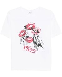 McQueen - Dalmatian-Print T-Shirt - Lyst