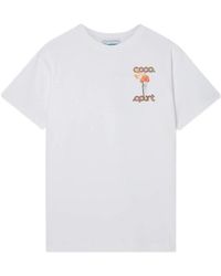 CASABLANCA - La Flamme Du Sport Graphic T-Shirt - Lyst