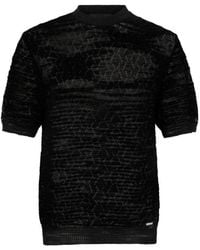 DSquared² - Open Work Knitted T-Shirt - Lyst