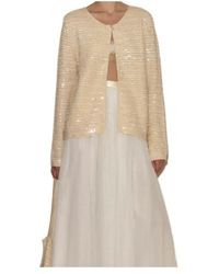 Bode - Sequin Spotlight Swing Cardigan - Lyst