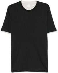 Eleventy - Crew-Neck Layered Cotton T-Shirt - Lyst