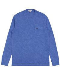 Burberry - Logo Round Collar Long-Sleeved T-Shirt - Lyst
