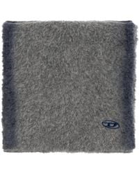 DIESEL - Oval D Logo-Embroidered Scarf - Lyst