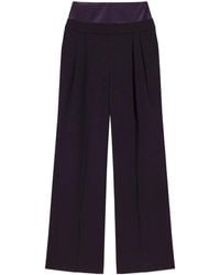 Galvan London - Strata Crepe Straight-Leg Pants - Lyst