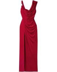 Versace - Medusa '95 Draped Satin Gown - Lyst