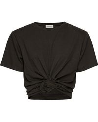 Magda Butrym - Rose-Accent Short-Sleeve T-Shirt - Lyst