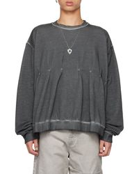 Kusikohc - Round-Collar And Long-Sleeved Sweater - Lyst