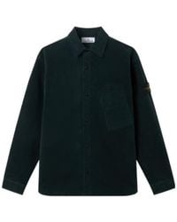 Stone Island - Comfort-Fit Long-Sleeve Shirt With Chest Pocket - Lyst