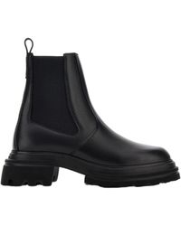 Hogan - Mini Leather Chelsea Ankle Boots - Lyst