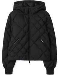 Burberry - Check-Stitch Delley Puffer Jacket - Lyst