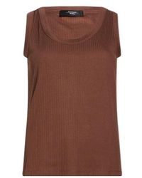 Weekend by Maxmara - Solid-Color Sleeveless Vest - Lyst
