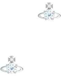 Vivienne Westwood - Reina Crystal-Embellished Orb Stud Earrings - Lyst