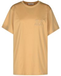 Max Mara - Mango Logo Embroidered Crewneck Top - Lyst
