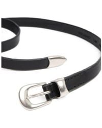 Our Legacy - Stylish Belt With Thin Strap And Oval Buckle - Lyst