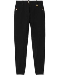 Burberry - Herringbone Patterned Tapered Trousers - Lyst