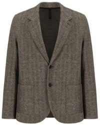Harris Wharf London - Travel Blazer Patterned Moleskin - Lyst