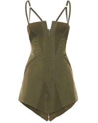 Dion Lee - Ribbed Patchwork Mini Dress - Lyst