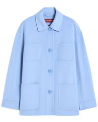 Max Mara - Studio Long-Sleeved Button-Up Jacket - Lyst