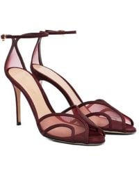 Gianvito Rossi - Mesh High-Heel Sandals - Lyst