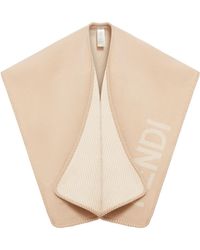 Fendi - Logo Detailed Poncho - Lyst