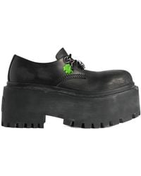 Balenciaga - Strike Platform Derby Lace-Up Shoes - Lyst