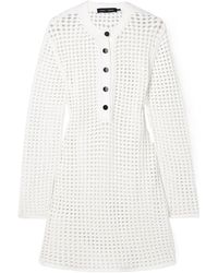 Proenza Schouler - Micah Crocheted Mini Dress - Lyst
