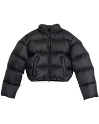 Gucci - Crest Embroidered Puffer Jacket - Lyst