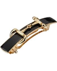 Gucci - Horsebit Hair Clip With Enamel - Lyst