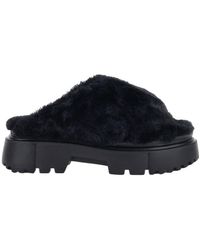 Hogan - Open Toe Slip On Sandals - Lyst
