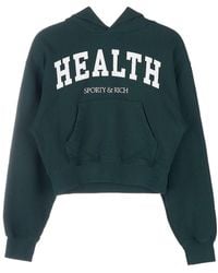 Sporty & Rich - Health Ivy Cropped Hoodie - Lyst