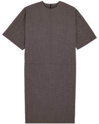 MM6 by Maison Margiela - Textured Midi Dress - Lyst