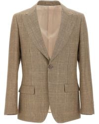Lardini - Check Blazer Jacket - Lyst