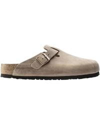 Birkenstock - Boston Soft Footbed Buckle Detailed Mules - Lyst