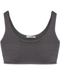 Entire studios - Raw Knit Cropped Knitted Top - Lyst